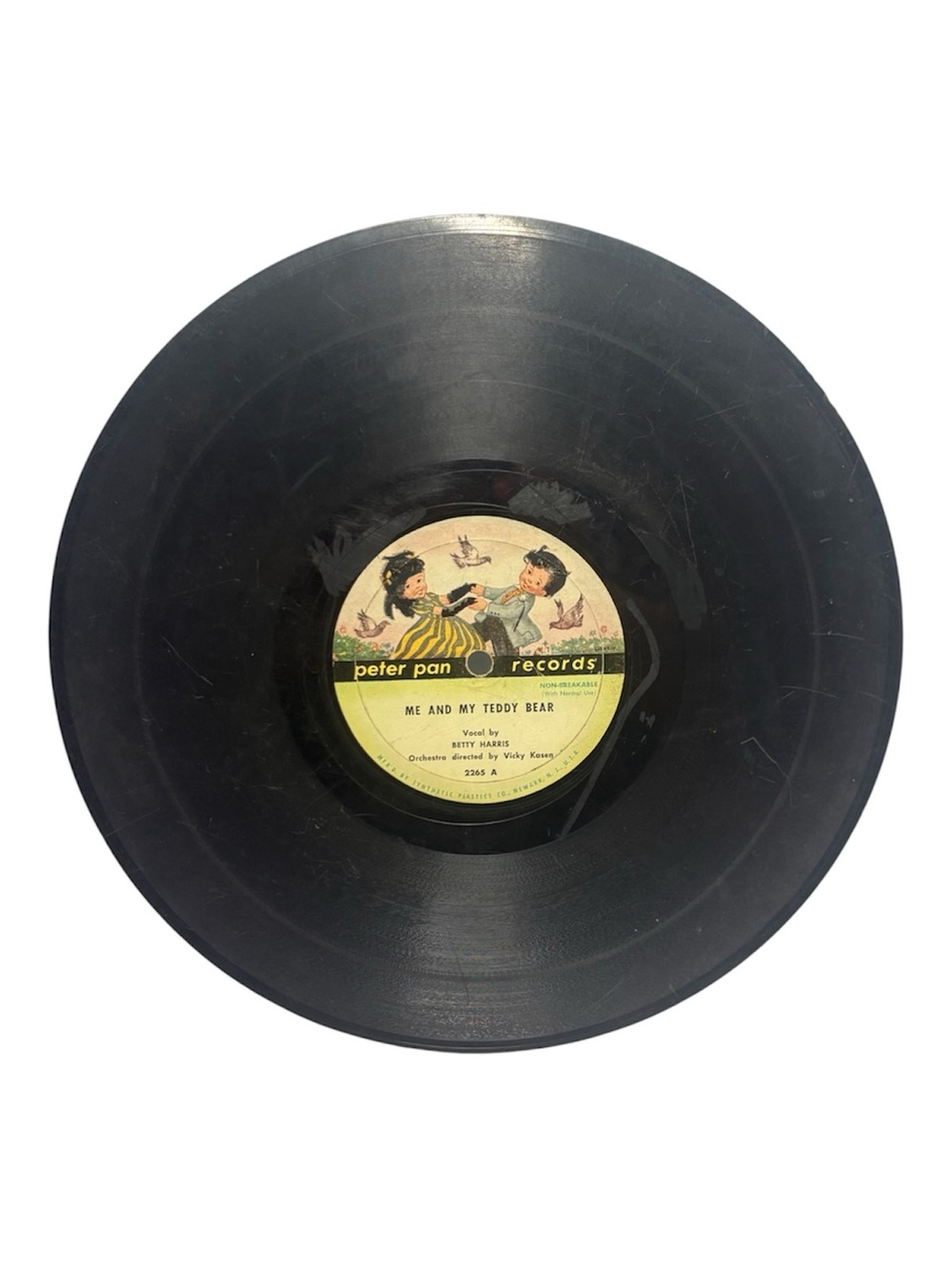 Peter Pan Records 78 RPM 'Me and My Teddy Bear' ‘Little Red Hen’ Vinyl Record GY